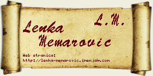 Lenka Memarović vizit kartica